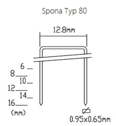 Spona Typ 80/06 - 18 000ks 