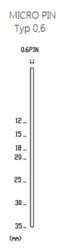 Hřebík MICRO PIN Typ 06/35 - 13 000ks 
