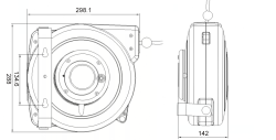 Naviják s hadicí HR 8 x 12 - 10m