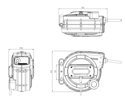 Naviják s hadicí HR-SD 8 x 12 - 18m