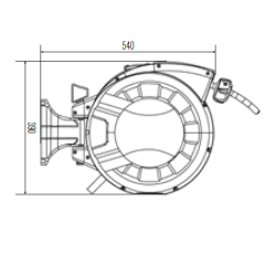 Naviják s hadicí na vodu HR-W 13 x 16 - 25m
