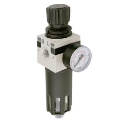 Regulátor tlaku s filtrem FRL-S-1/4 s manometrem